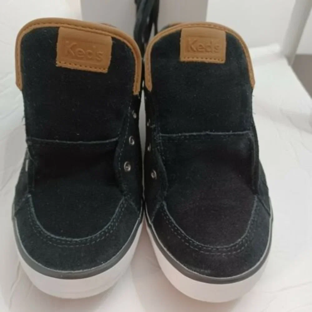 Ked's Sneakers Dream Foam Sz 9 Women's Comfy Black Suede Lace Up Shoes Ankle - Picture 7 of 9